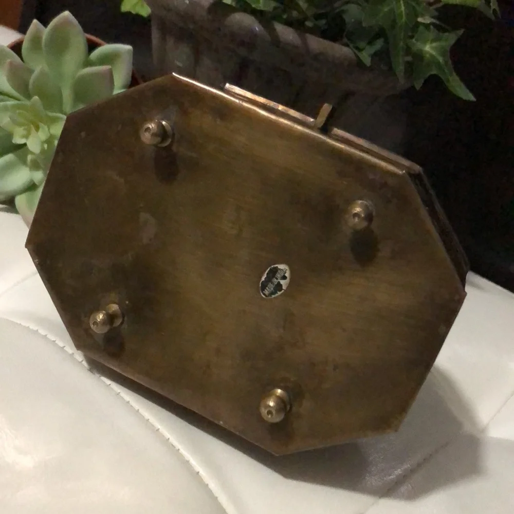 Vintage Brass Cricket Box-5x3.5x3